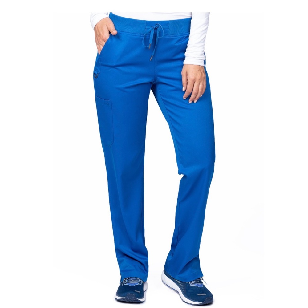 Ava Therese Yoga Scrub pants royal blue